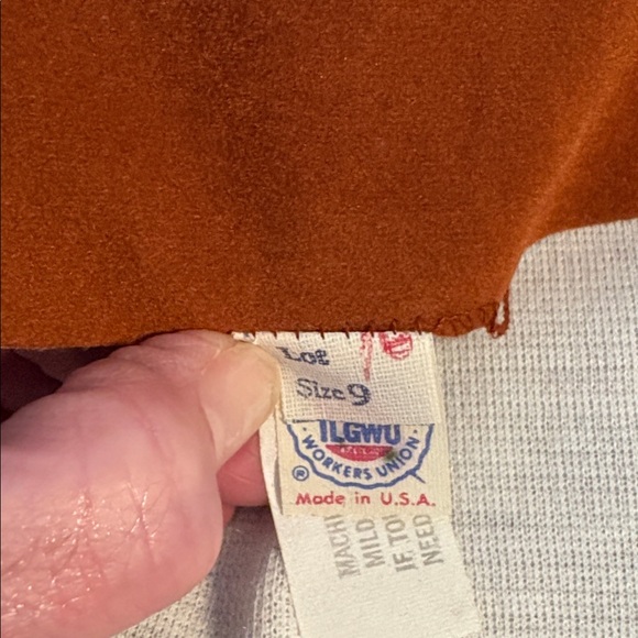Vintage 60s 70s ILGWU Rust Collar Mod Blazer Jacket Size 9 USA - Picture 8 of 10